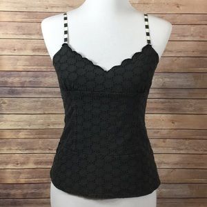 <<Volcom>> Scalloped neckline top